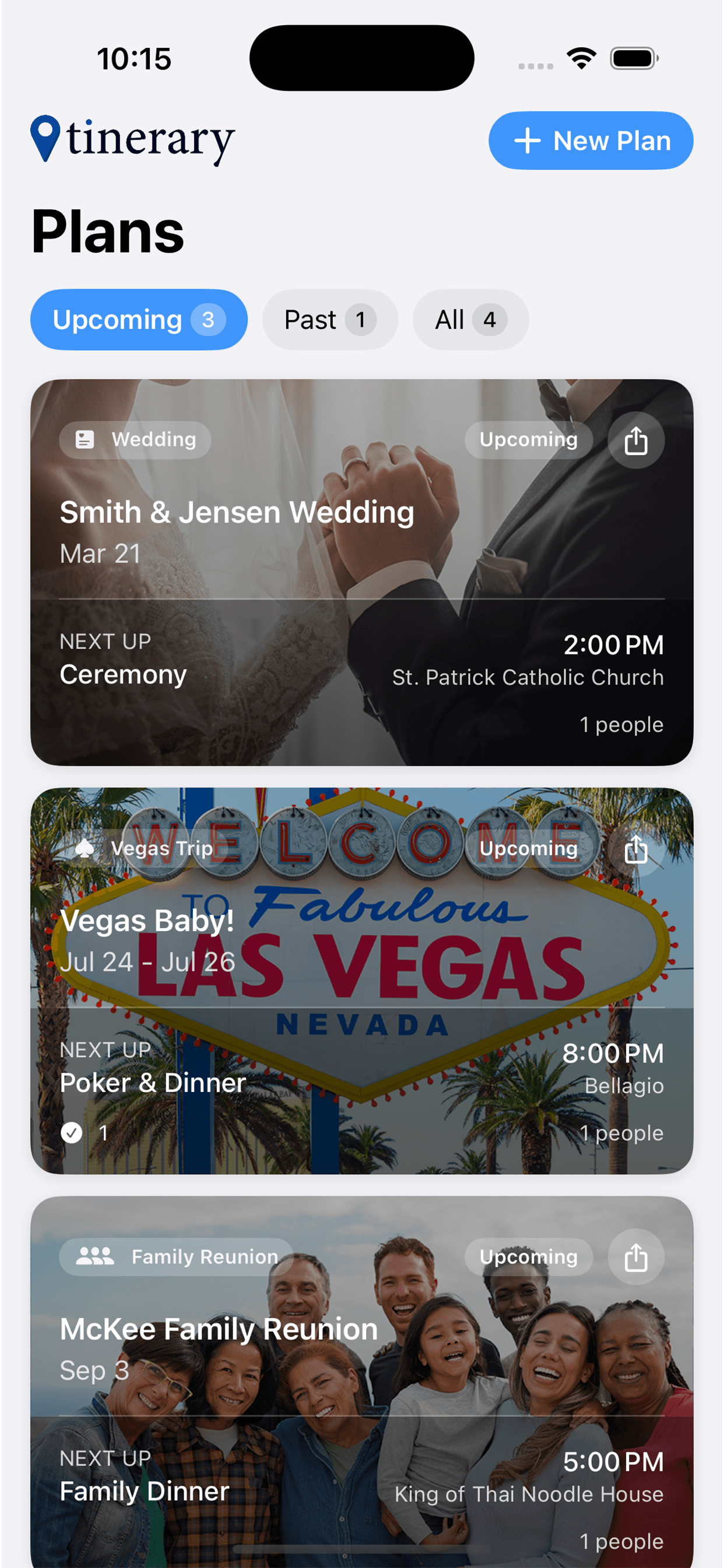 Tinerary App Screenshot