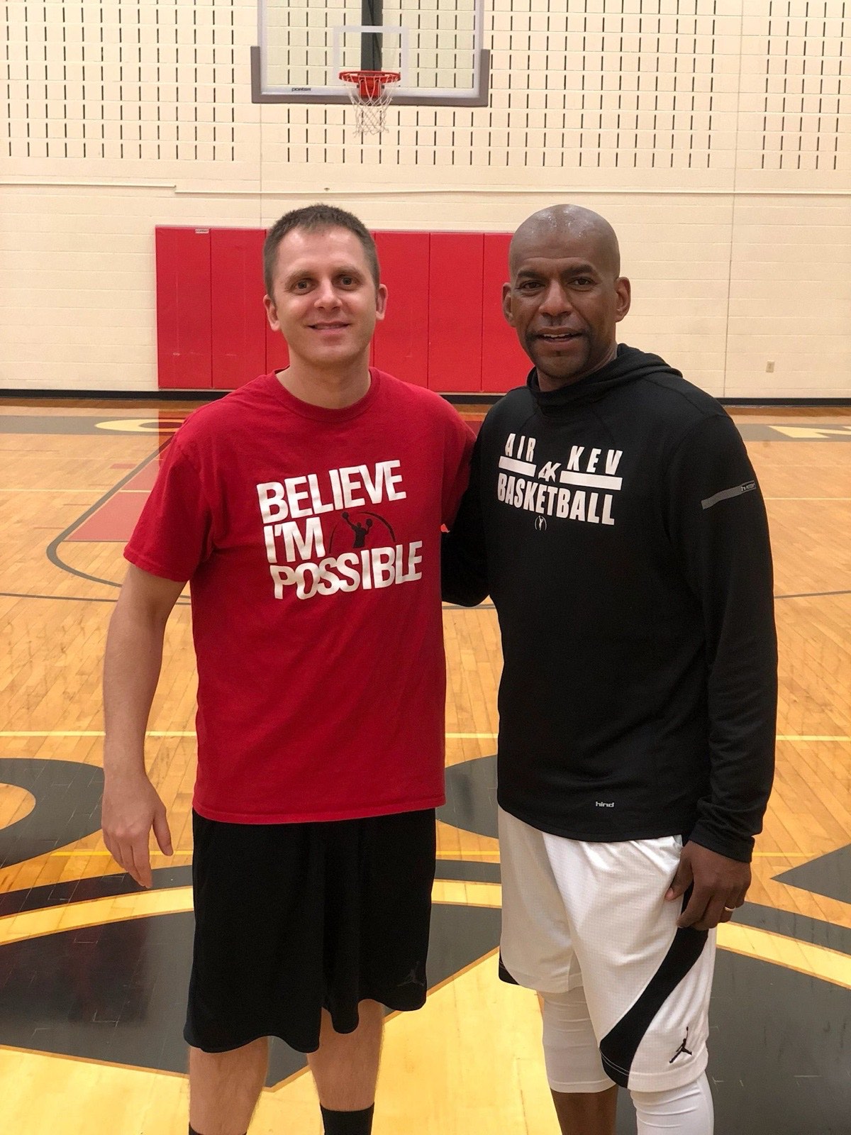 AIR KEV with an athlete on the court