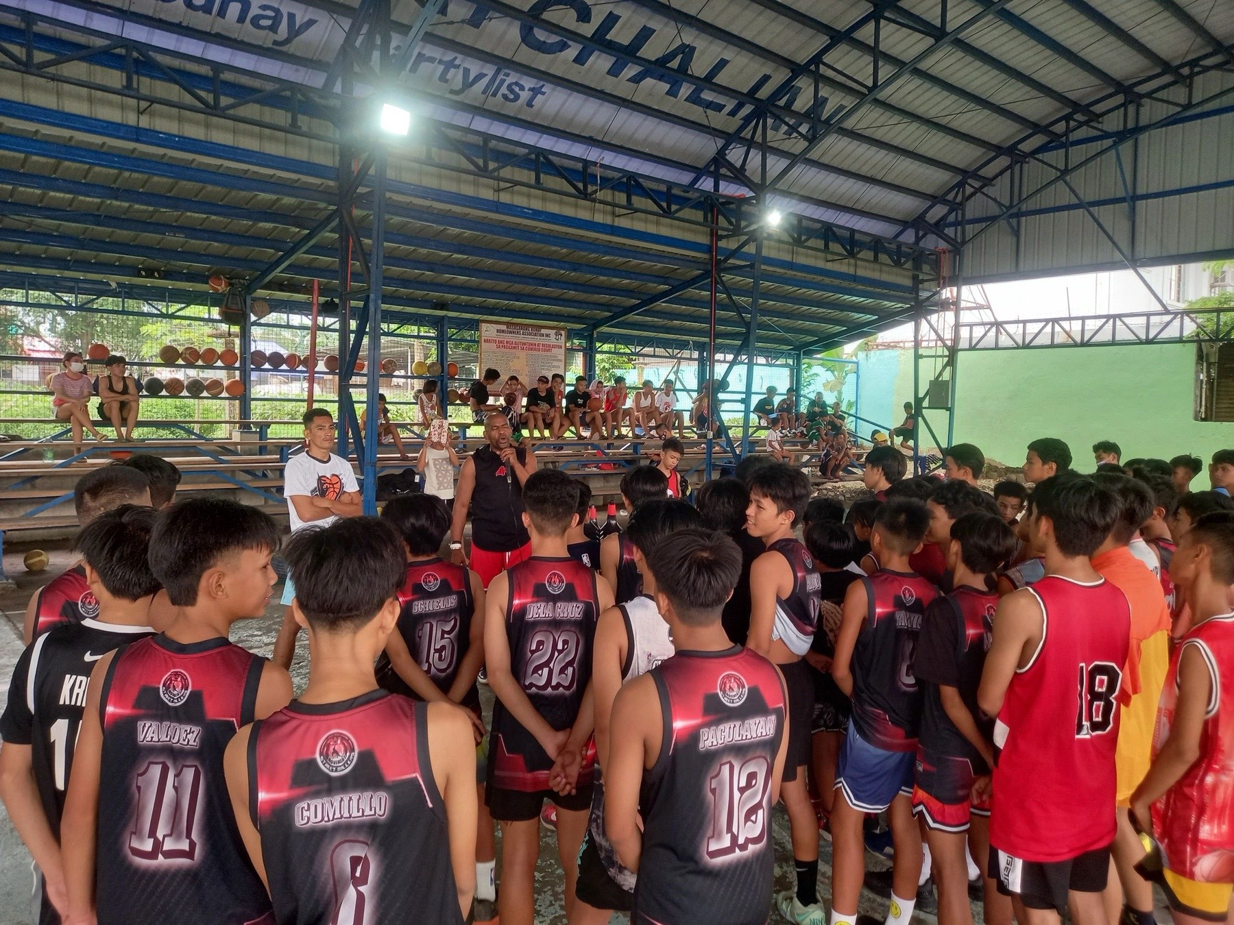 AIR KEV speaking to campers in the Philippines