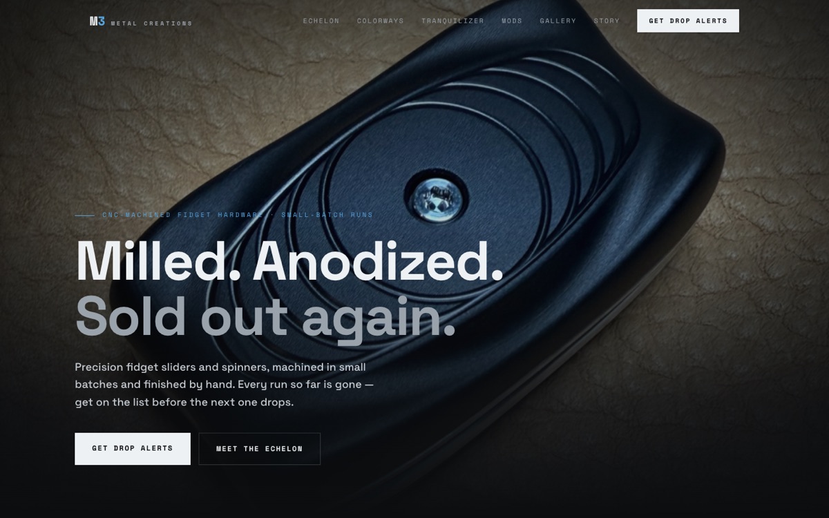 M3 Metal Creations concept site