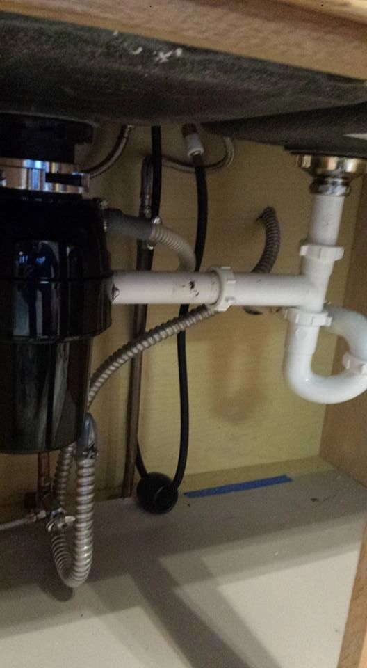 Under-sink plumbing repair