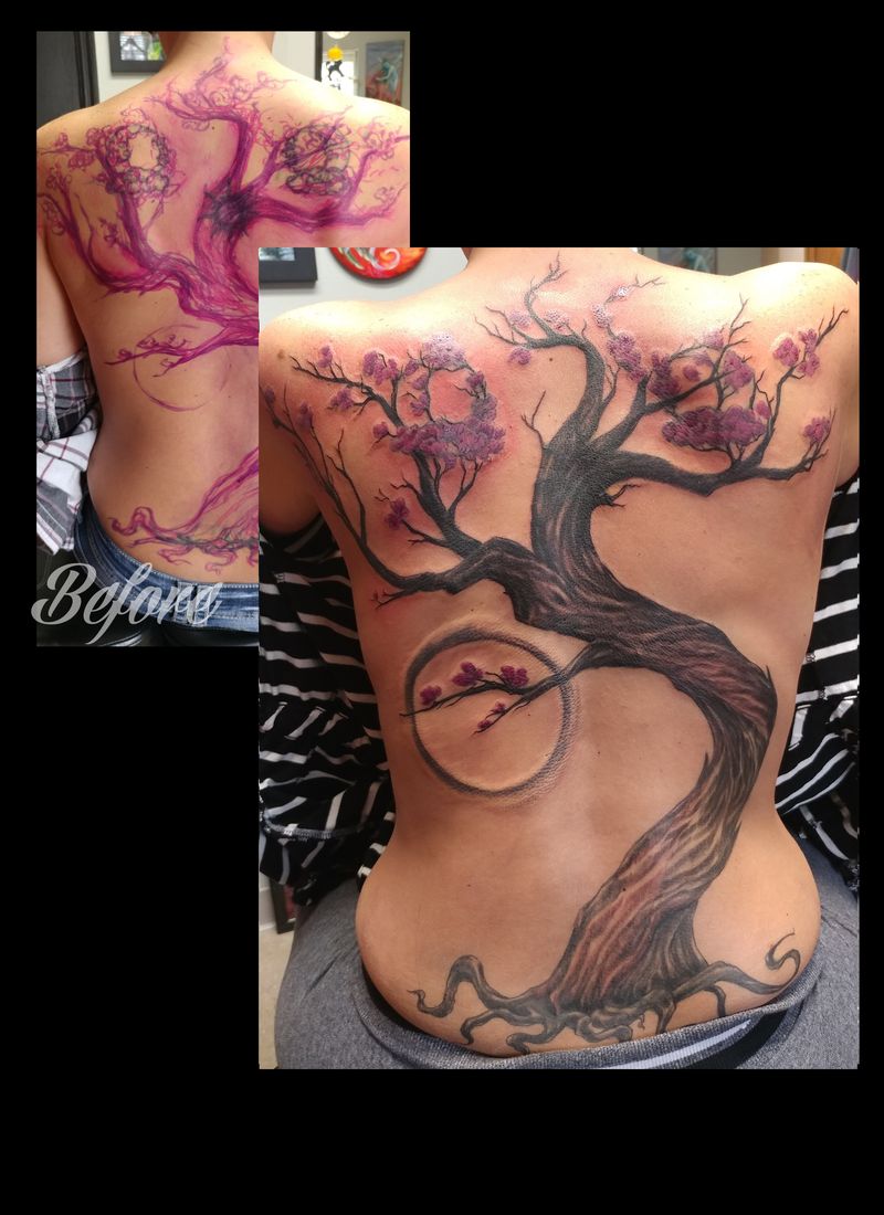 Tree of life back tattoo