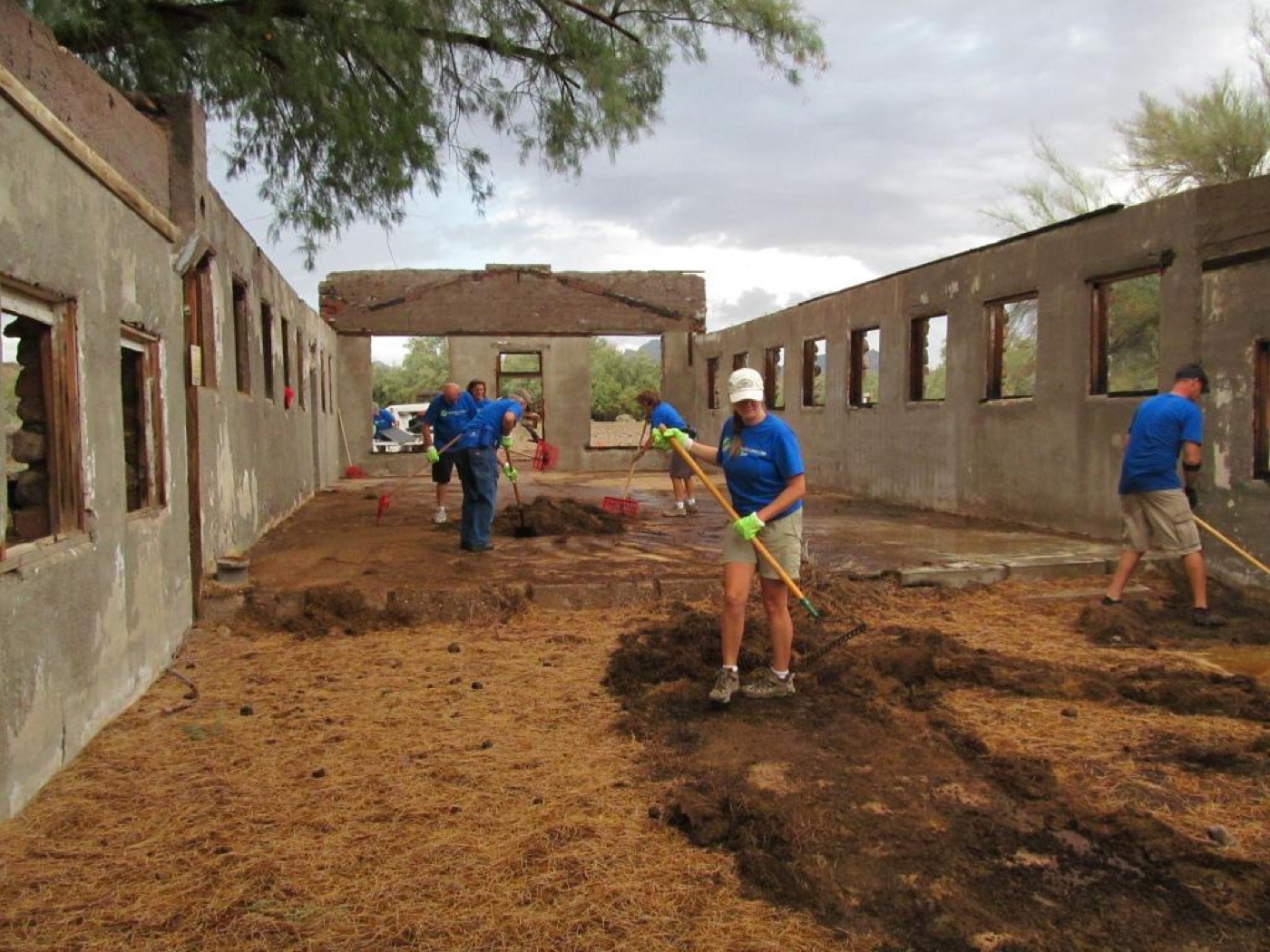 Property cleanup crew