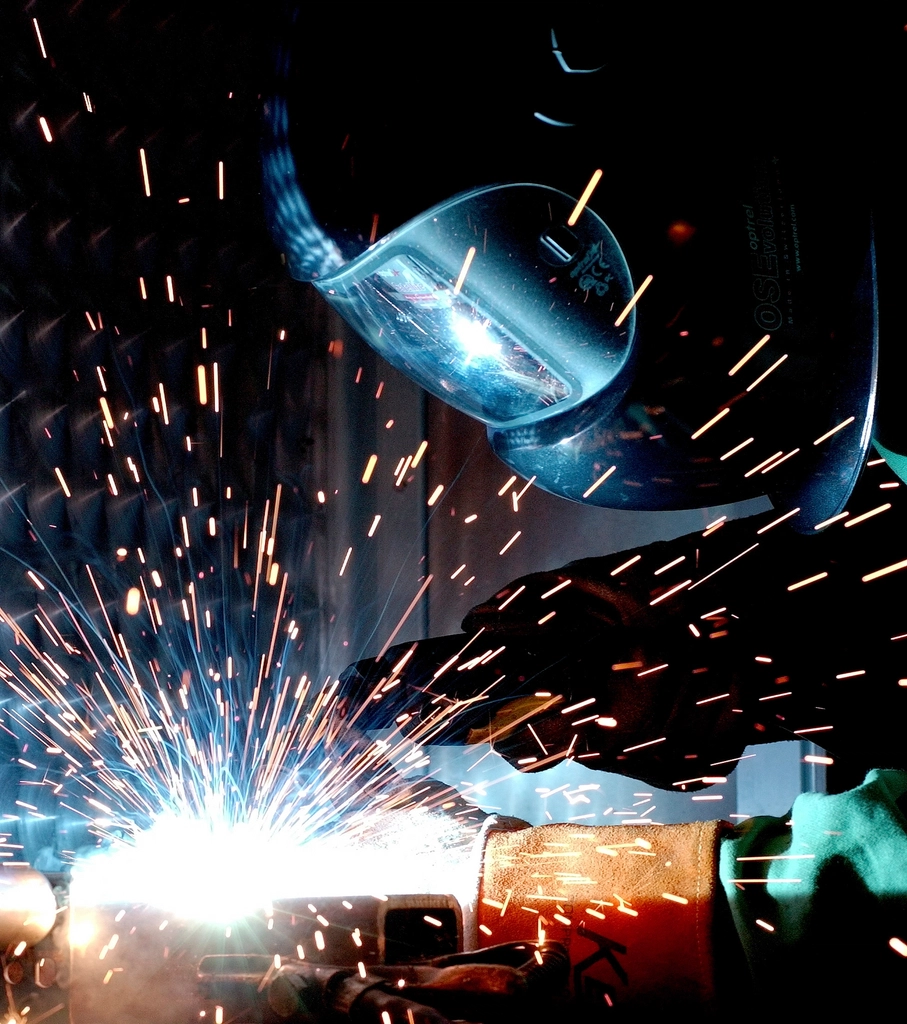Welding sparks