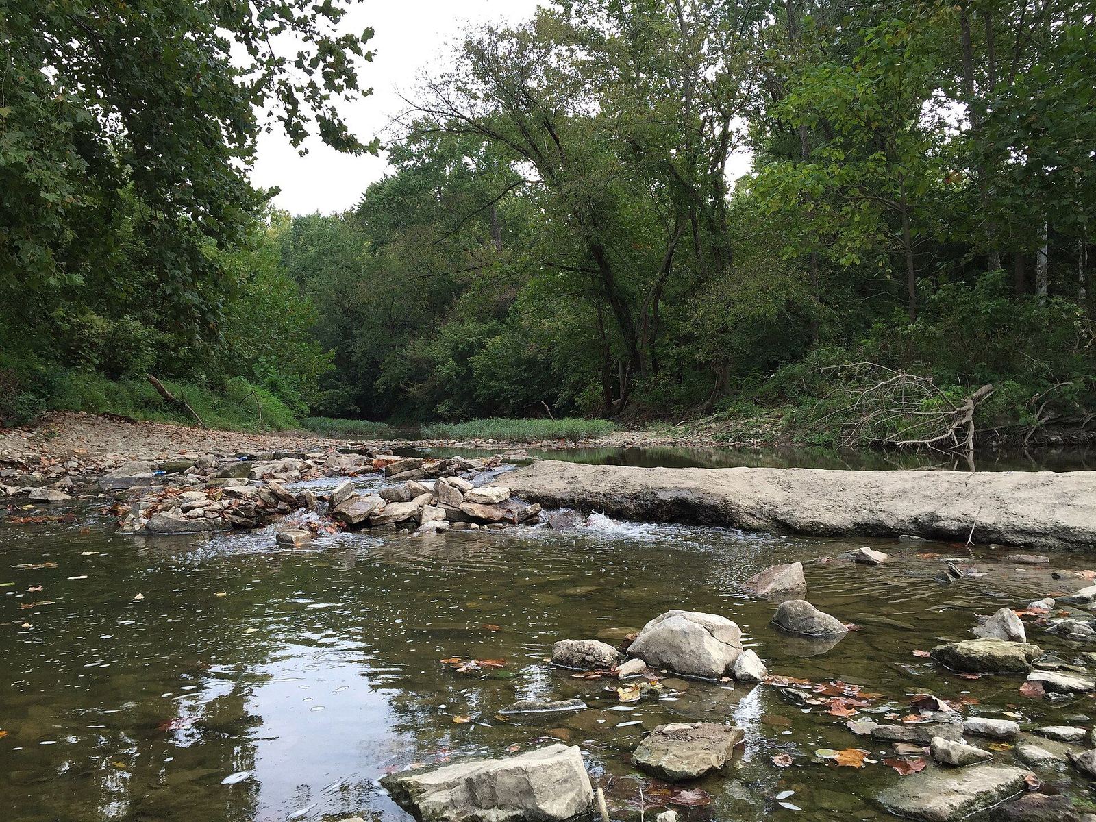 O'Bannon Creek meeting the Little Miami River