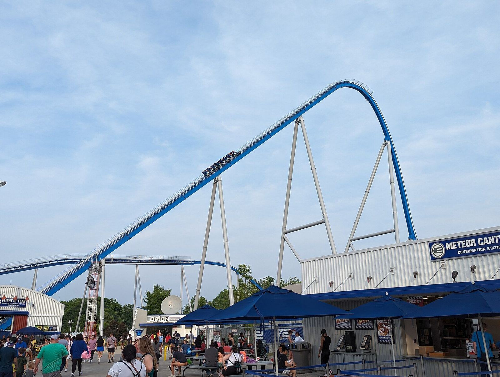 The Orion roller coaster at Kings Island