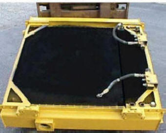 Caterpillar folded core radiator converted to standard core