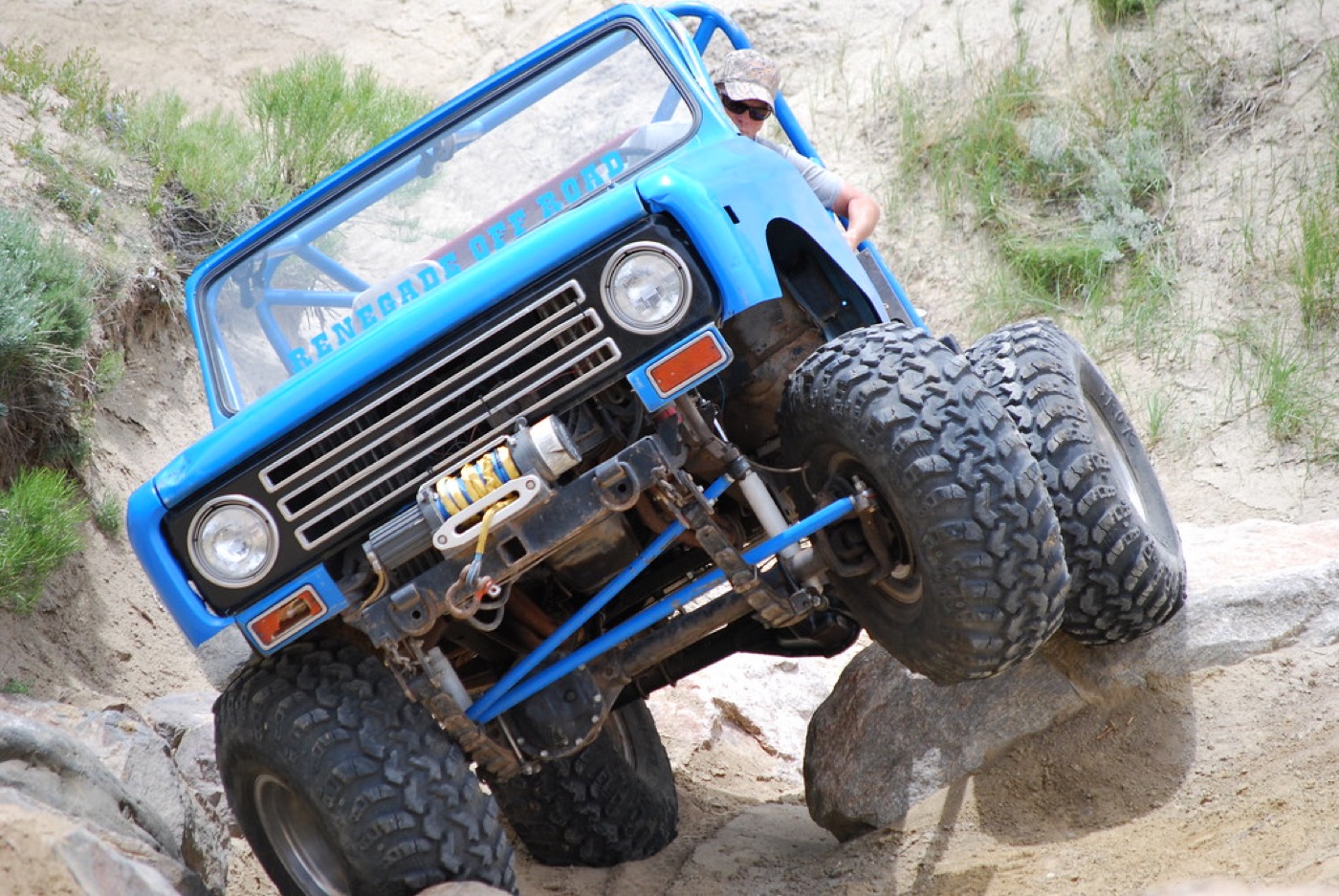 Off-road rig on the trail